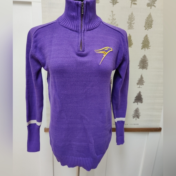 Vintage Wlfrid Laurier University Zip Up Sweater XL - Picture 7 of 8